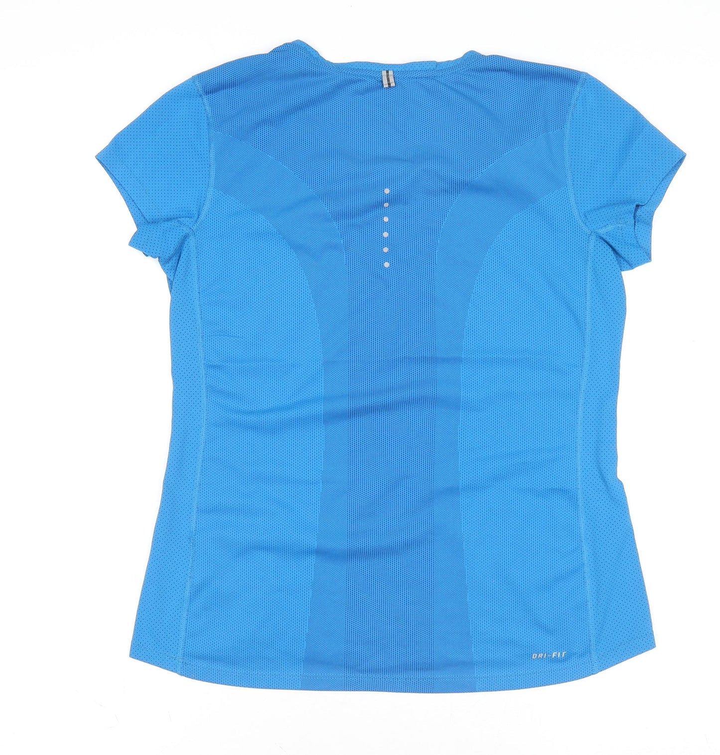 Nike Boys Blue Dri-Fit Running T-Shirt S Moisture Wicking Athletic Top