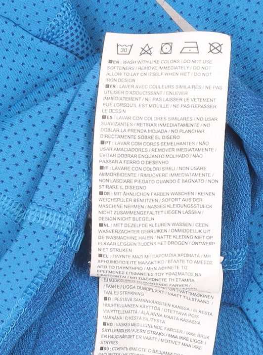 Nike Boys Blue Dri-Fit Running T-Shirt S Moisture Wicking Athletic Top