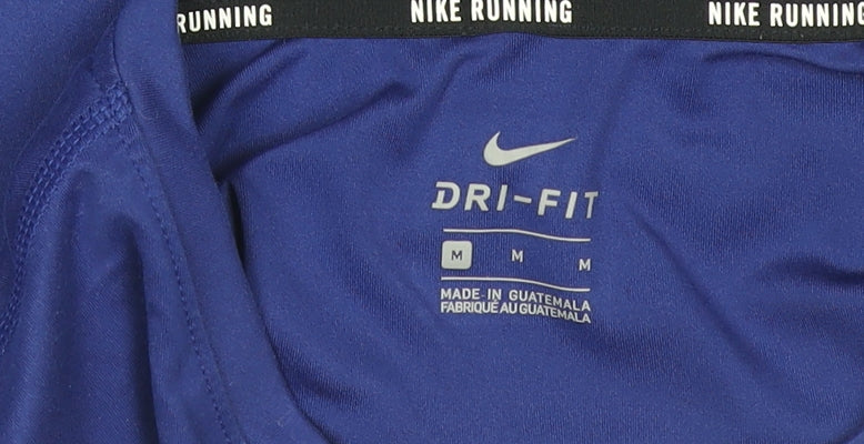Nike Men's Blue Dri-FIT Running T-Shirt M Athletic Top
