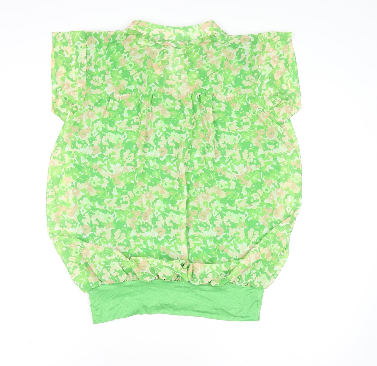 Kate & Pippa Women's Green Floral Tunic Blouse Size S