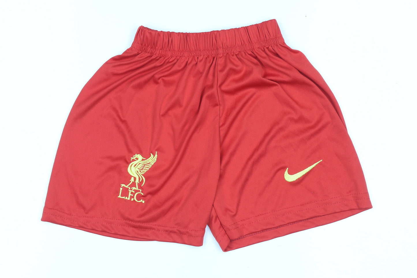 Nike Boys Red Liverpool FC Football Shorts 4-5 Years Athletic Polyester