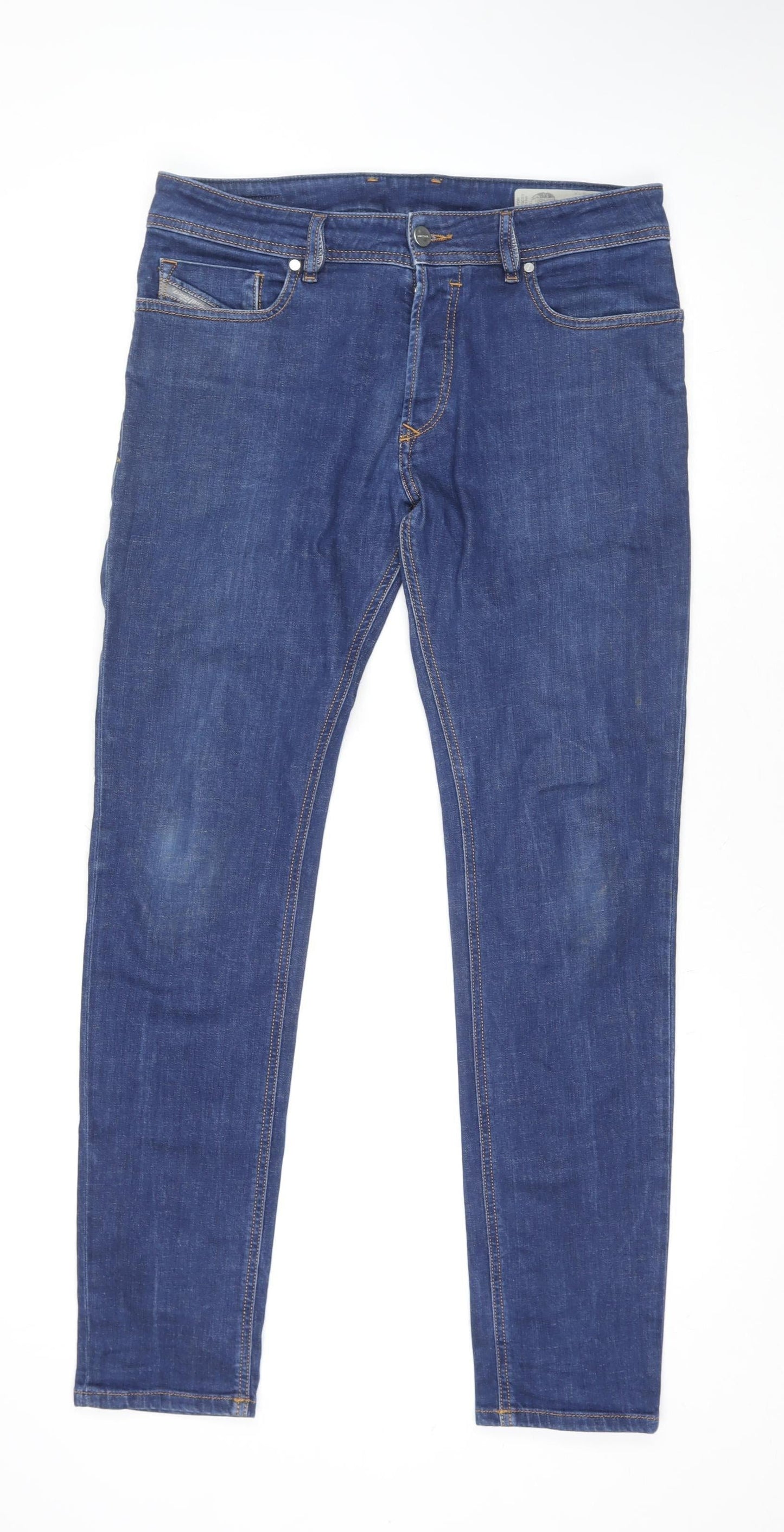 Diesel Women's Blue Sleenker Slim Skinny Jeans Size 12