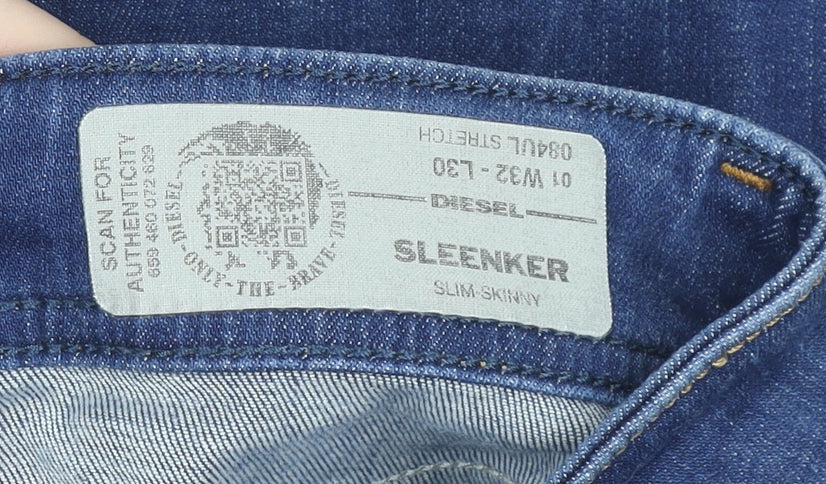 Diesel Women's Blue Sleenker Slim Skinny Jeans Size 12