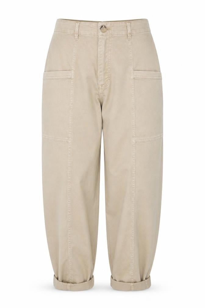 Marks & Spencer Per Una Beige Cargo Trousers Womens Adults Size 16 Relaxed Fit