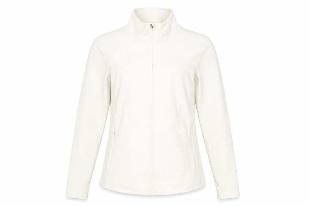 Dunnes Womens Ivory Softshell Full Zip Jacket Size 12