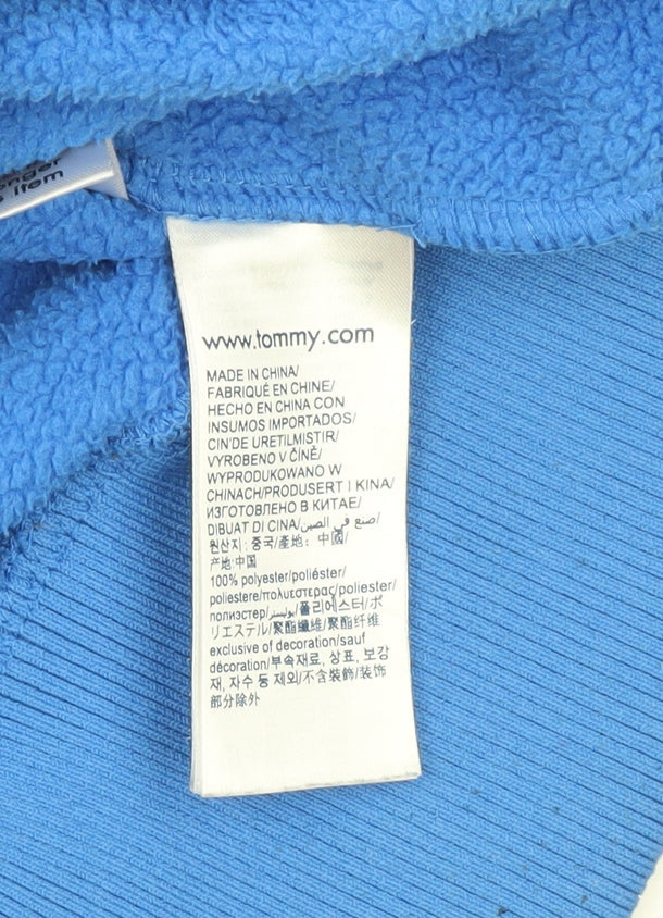 Tommy Jeans Men's Blue Fleece Pullover Hoodie Size M