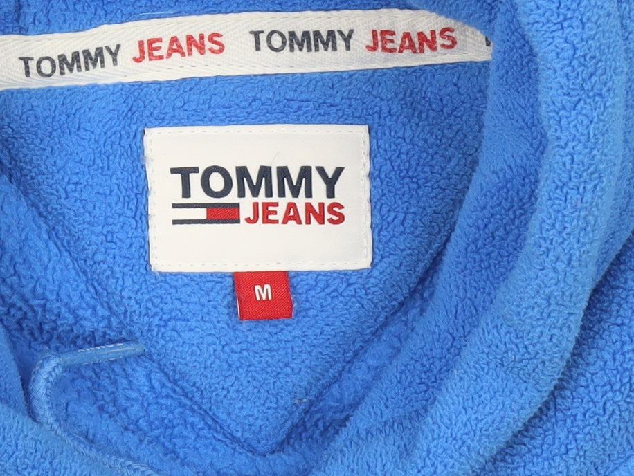 Tommy Jeans Men's Blue Fleece Pullover Hoodie Size M