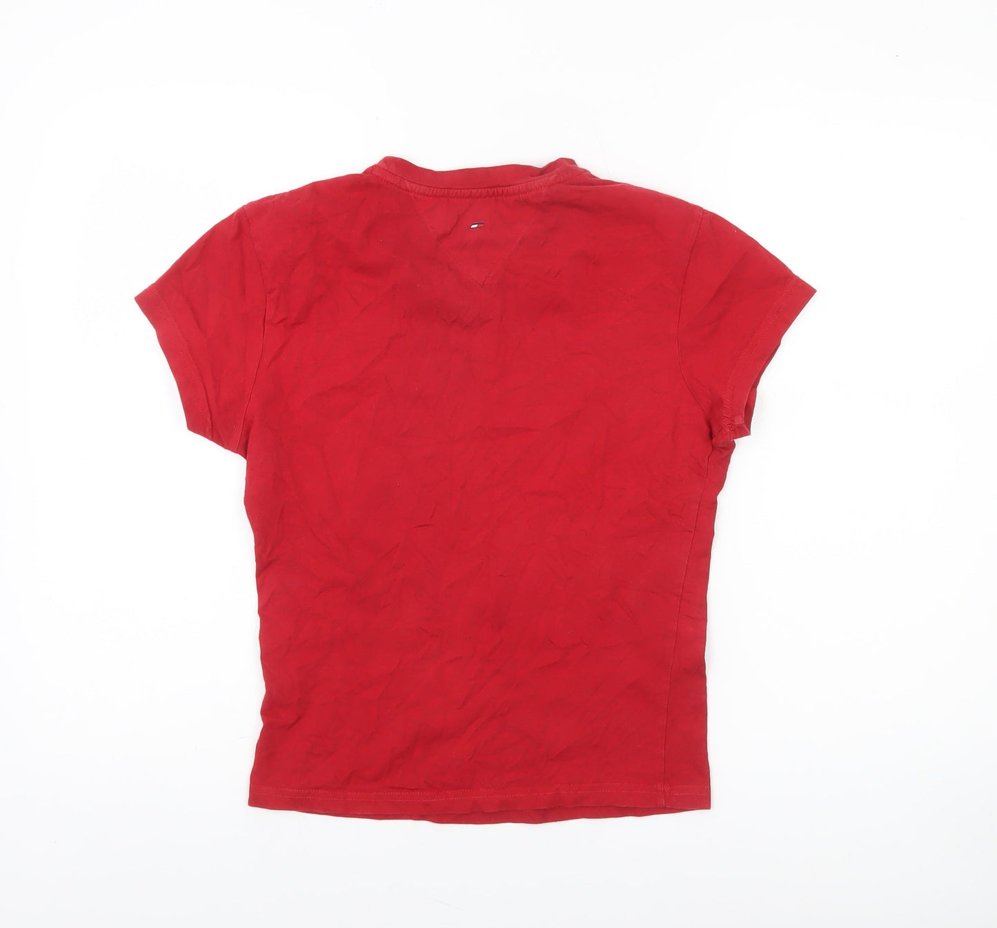 Tommy Hilfiger Women’s Red Sport Logo T-Shirt XL Short Sleeve