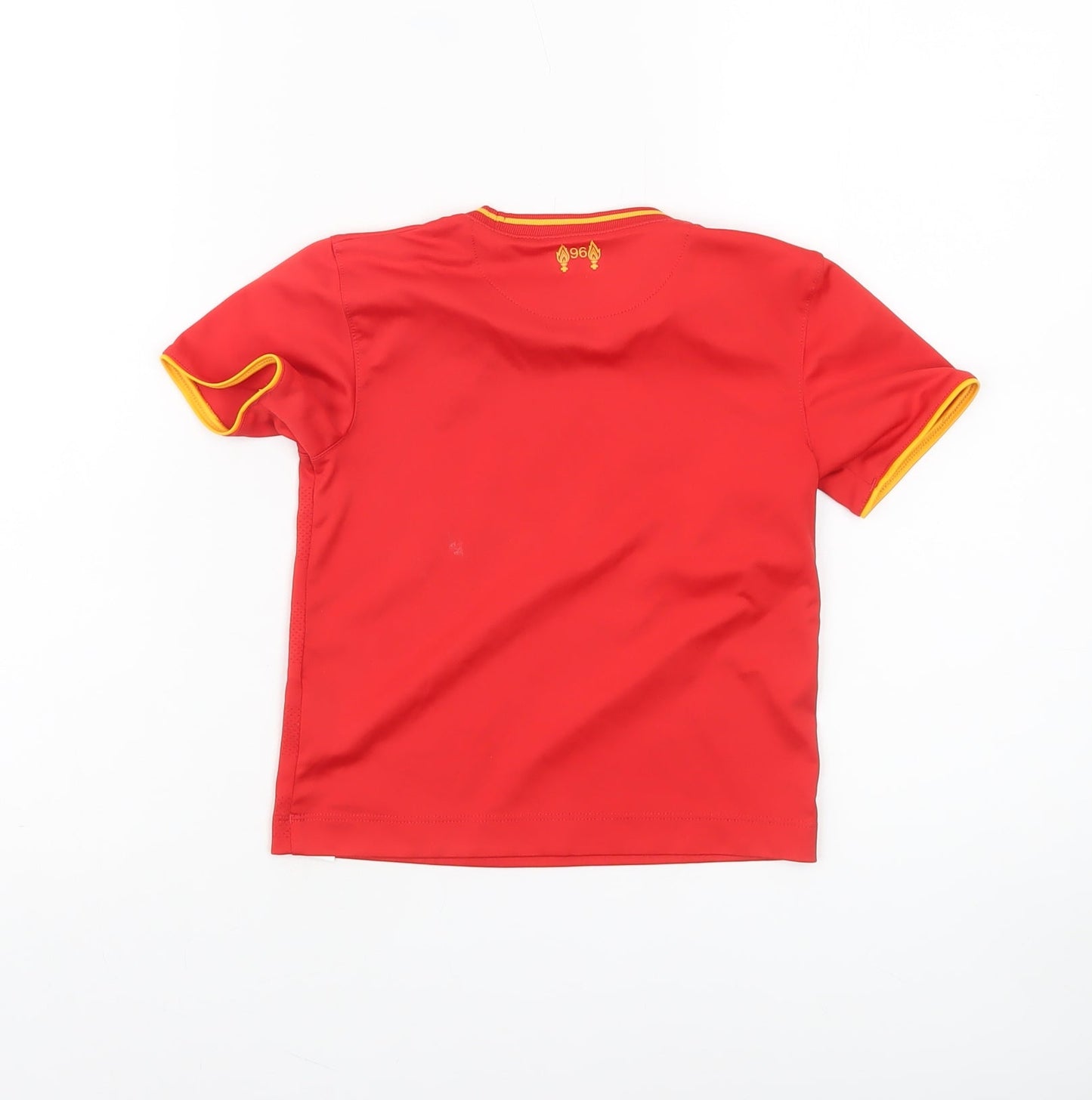 New Balance Boys Red Liverpool FC Short Sleeve Football T-Shirt 2-3 Years