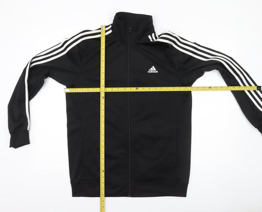 Adidas Men's Black Full Zip Sports Jacket Size M Regular Fit