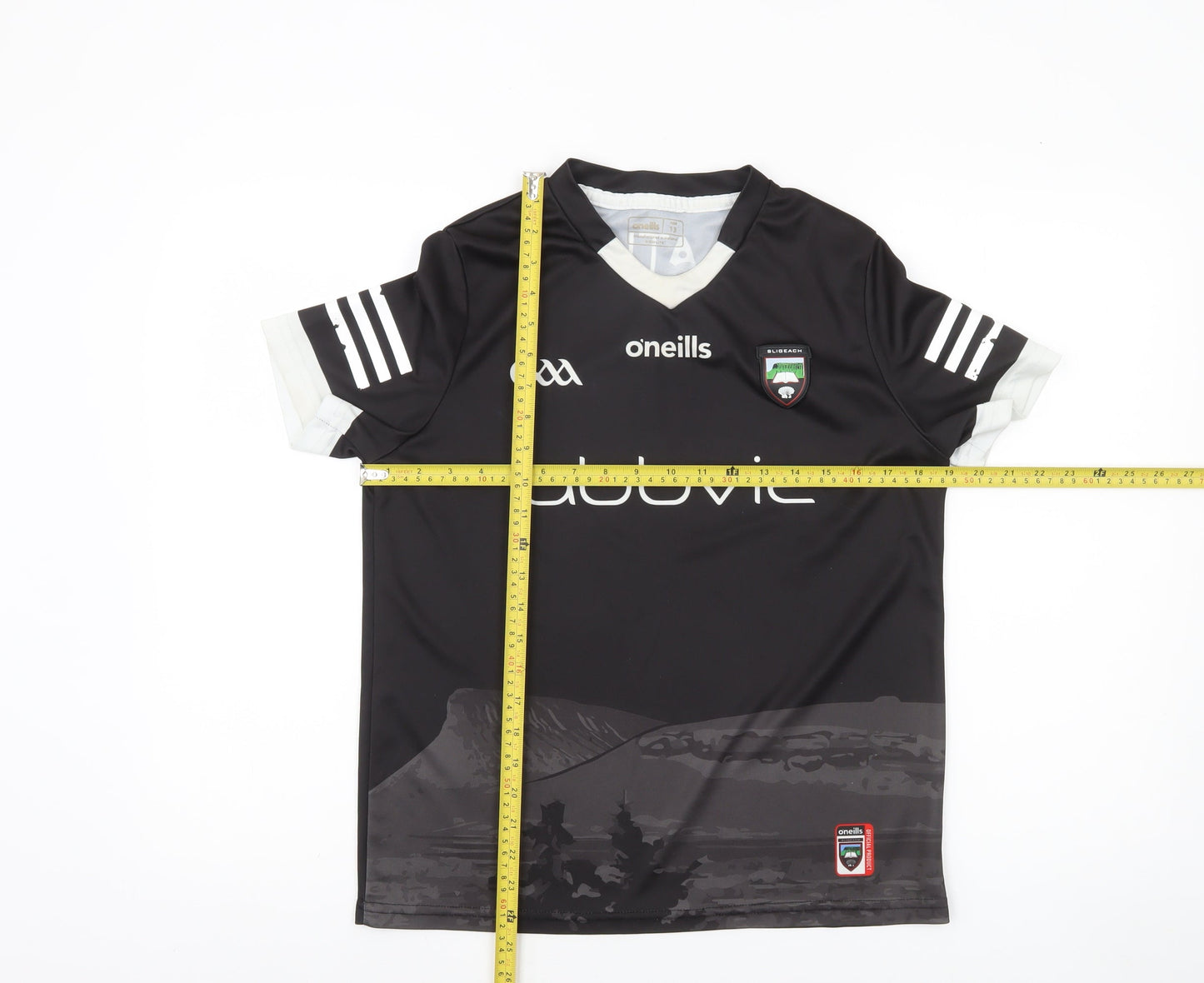 O’Neills Boys Black Football Jersey T-Shirt Age 13 Lightweight Sports Top
