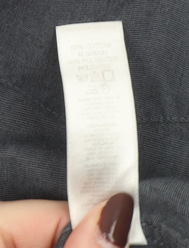 Dunnes Men’s Grey Regular Fit Long Sleeve Cotton Blend Shirt Size 17
