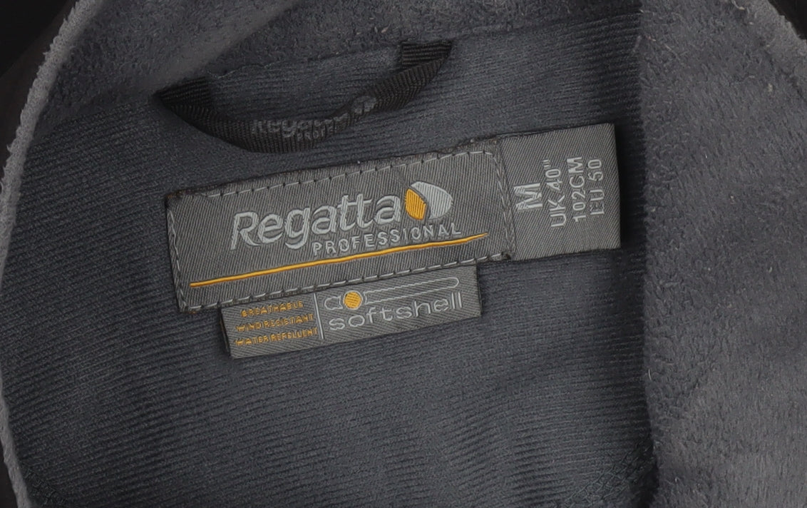 Regatta Men’s Black Softshell Jacket M 40in Breathable Water Resistant