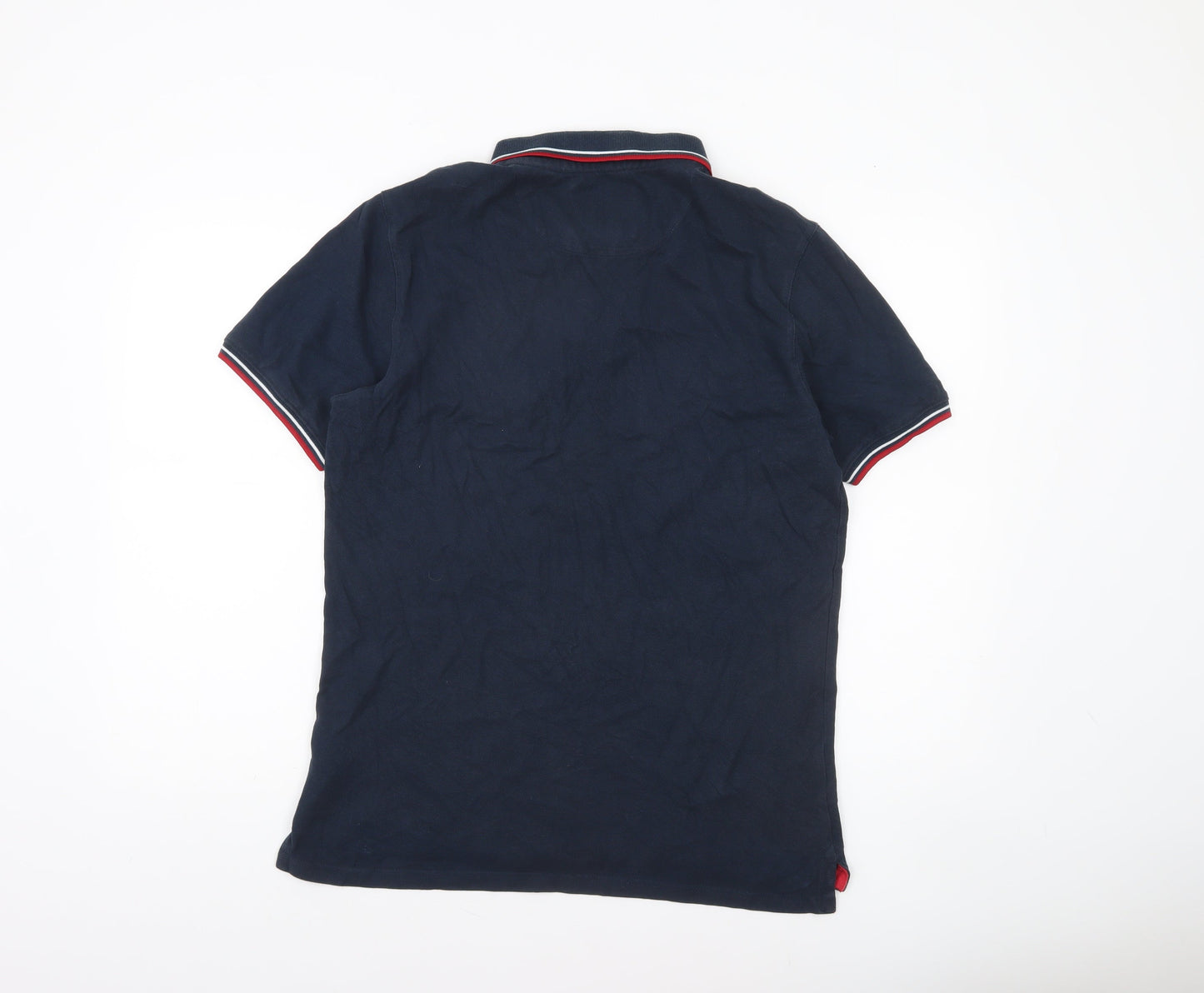 Jack Wills Men's Blue Regular Fit Cotton Polo Shirt M