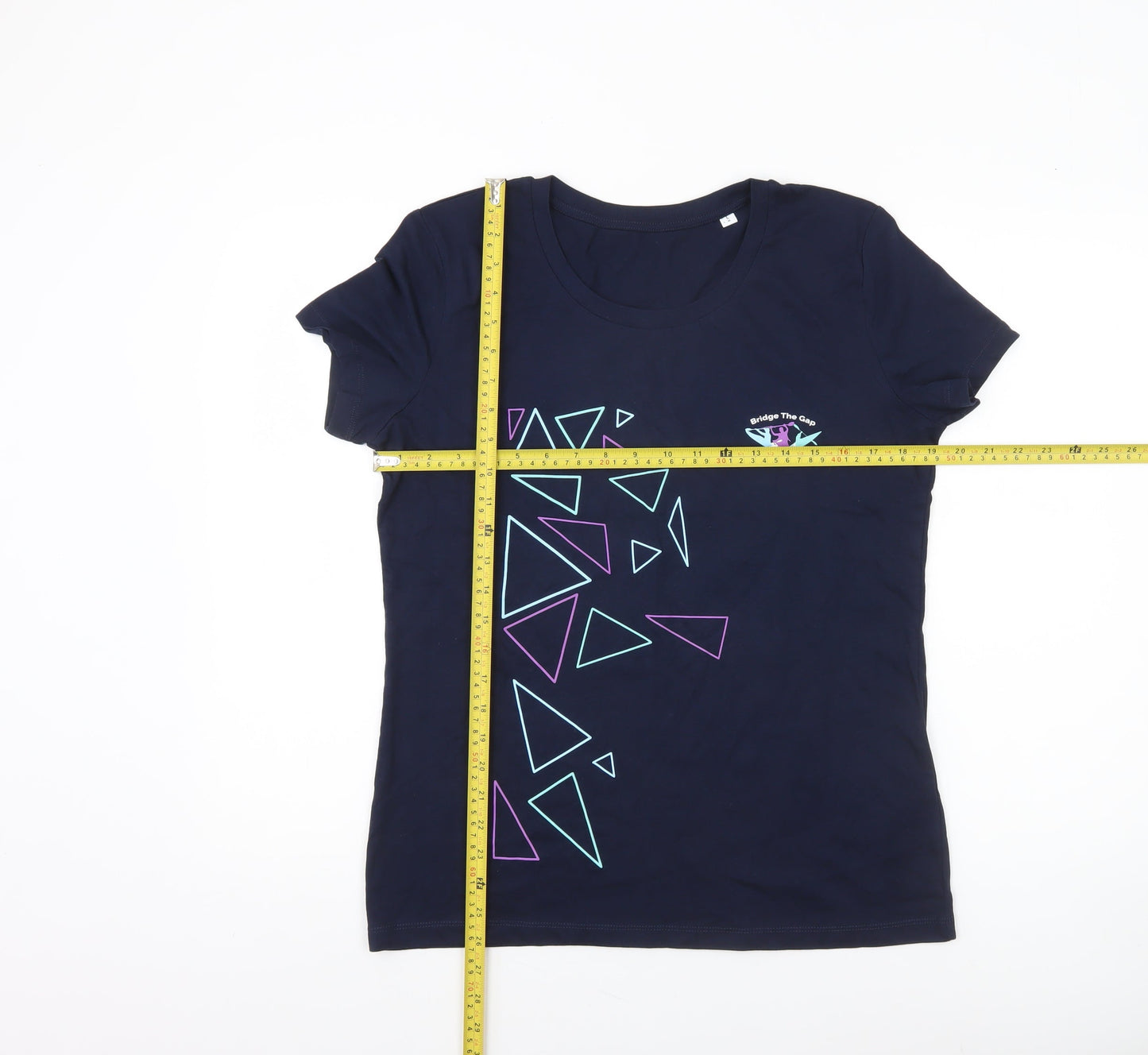 Stanley/Stella Women's Blue Geometric Sports T-Shirt Size 14