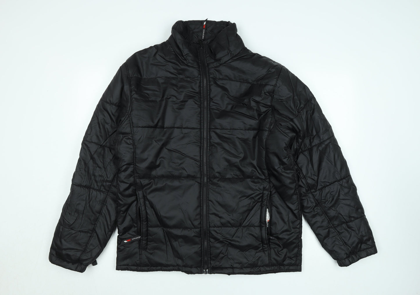 Trespass Mens Black L Puffer Jacket Lightweight Insulated Winter Coat