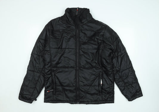 Trespass Mens Black L Puffer Jacket Lightweight Insulated Winter Coat