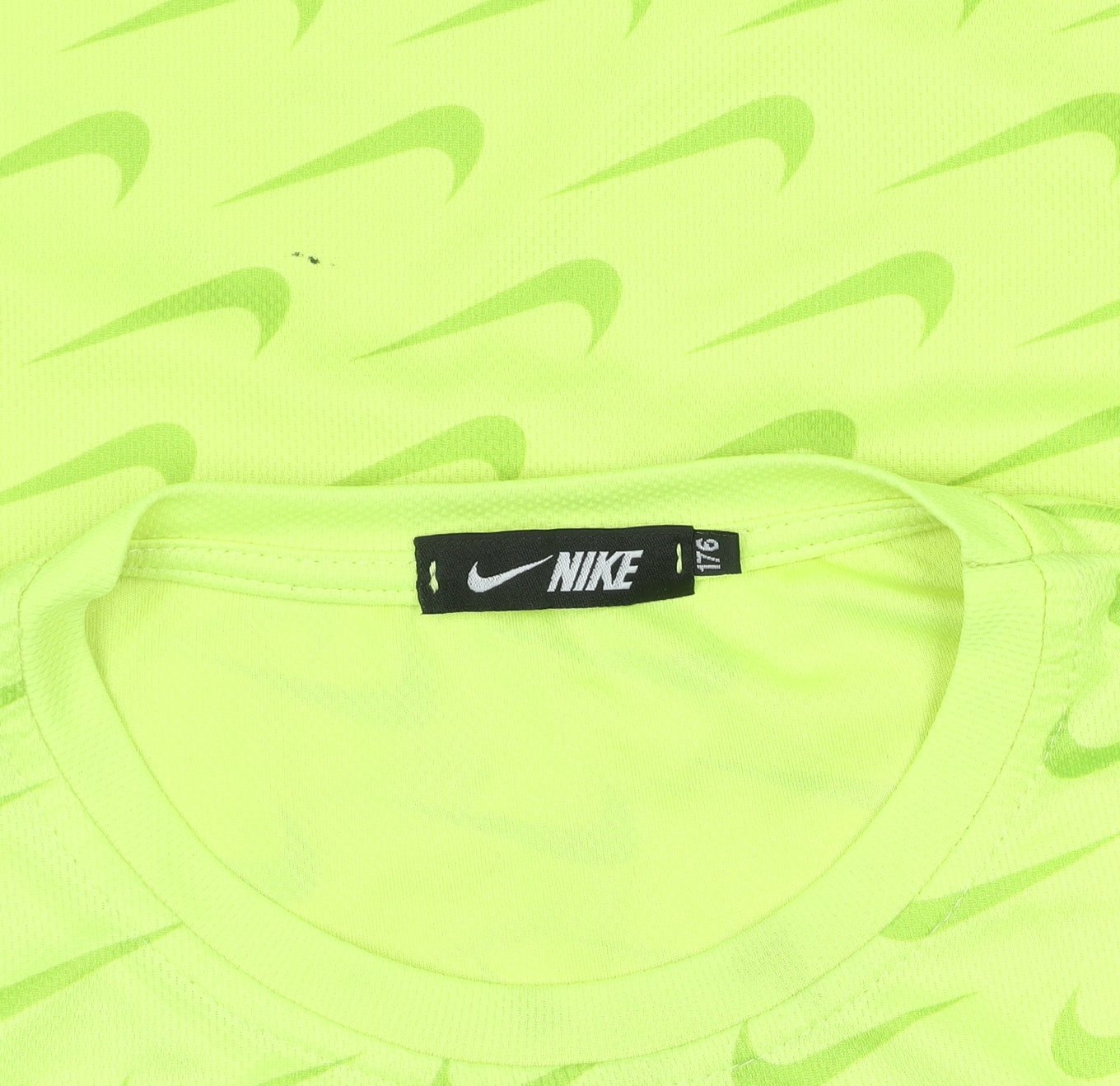 Nike Boys Yellow Dri-Fit Graphic Logo T-Shirt Size 16 Years