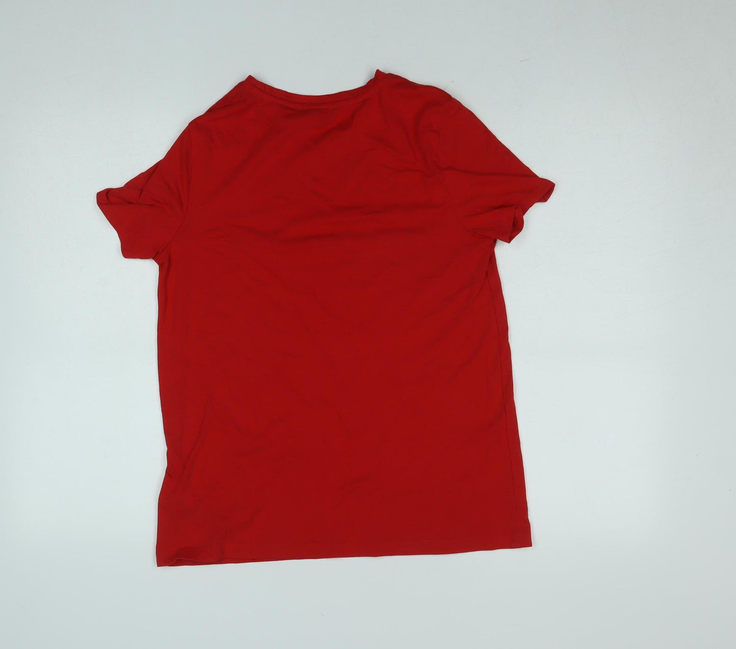 Tommy Hilfiger Women's Red Cotton Blend Logo T-Shirt Size M