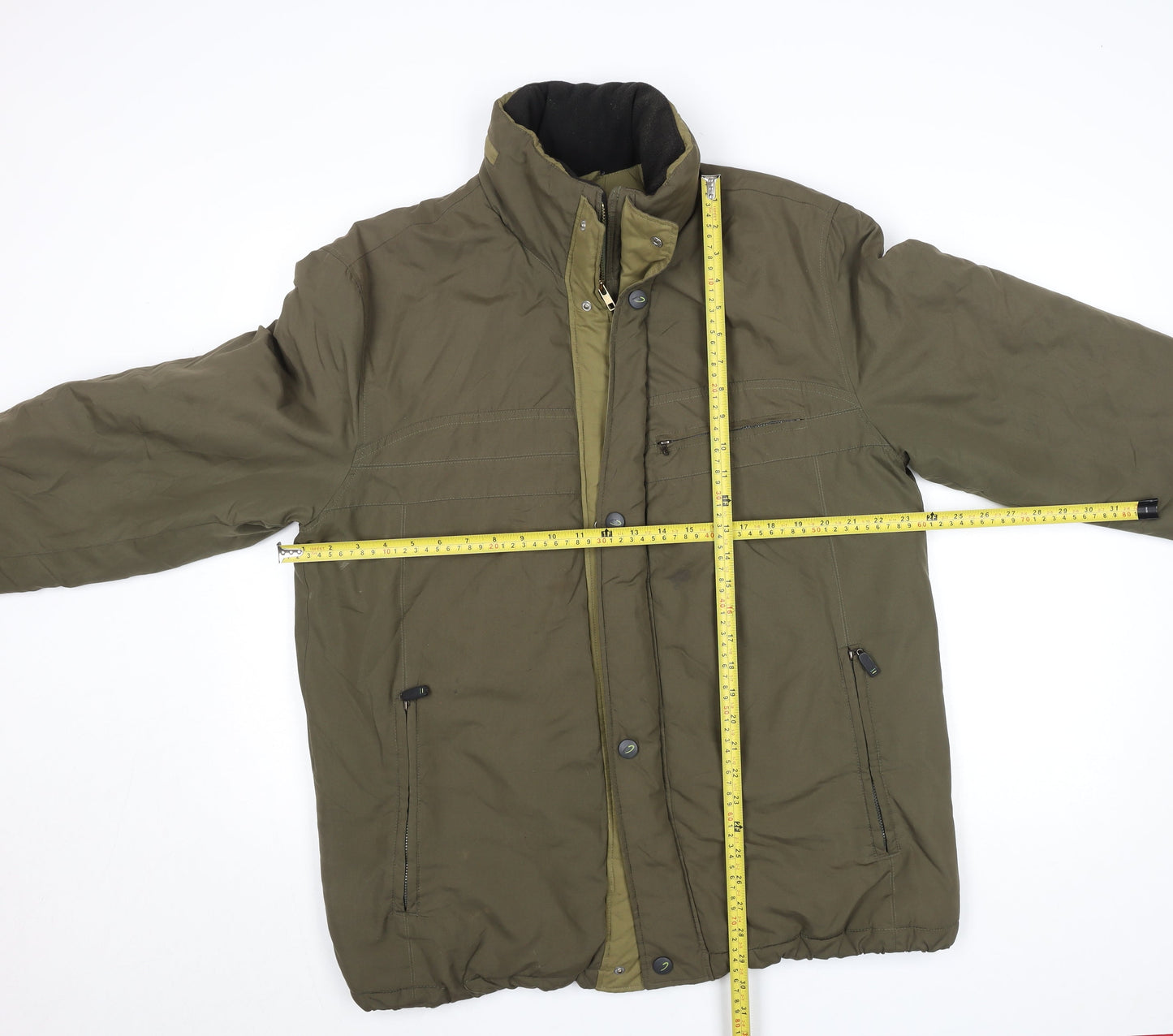 BUSH Men's Green 40 Puffer Jacket Outdoor Winter Coat