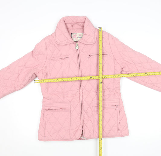 Champion Burford Women's Pink Quilted Mid-Length Jacket Size 10