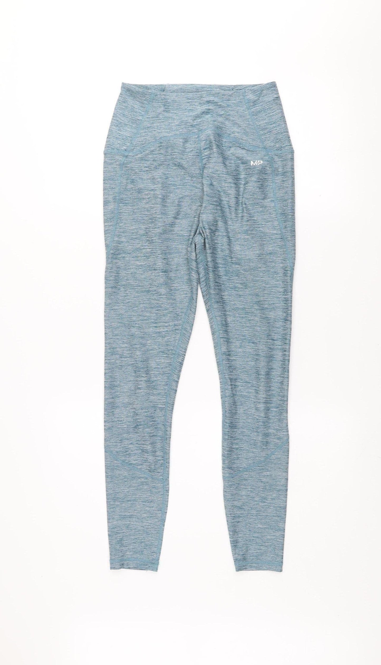MP Womens Blue Seamless Gym Leggings Size S Slim Fit Activewear