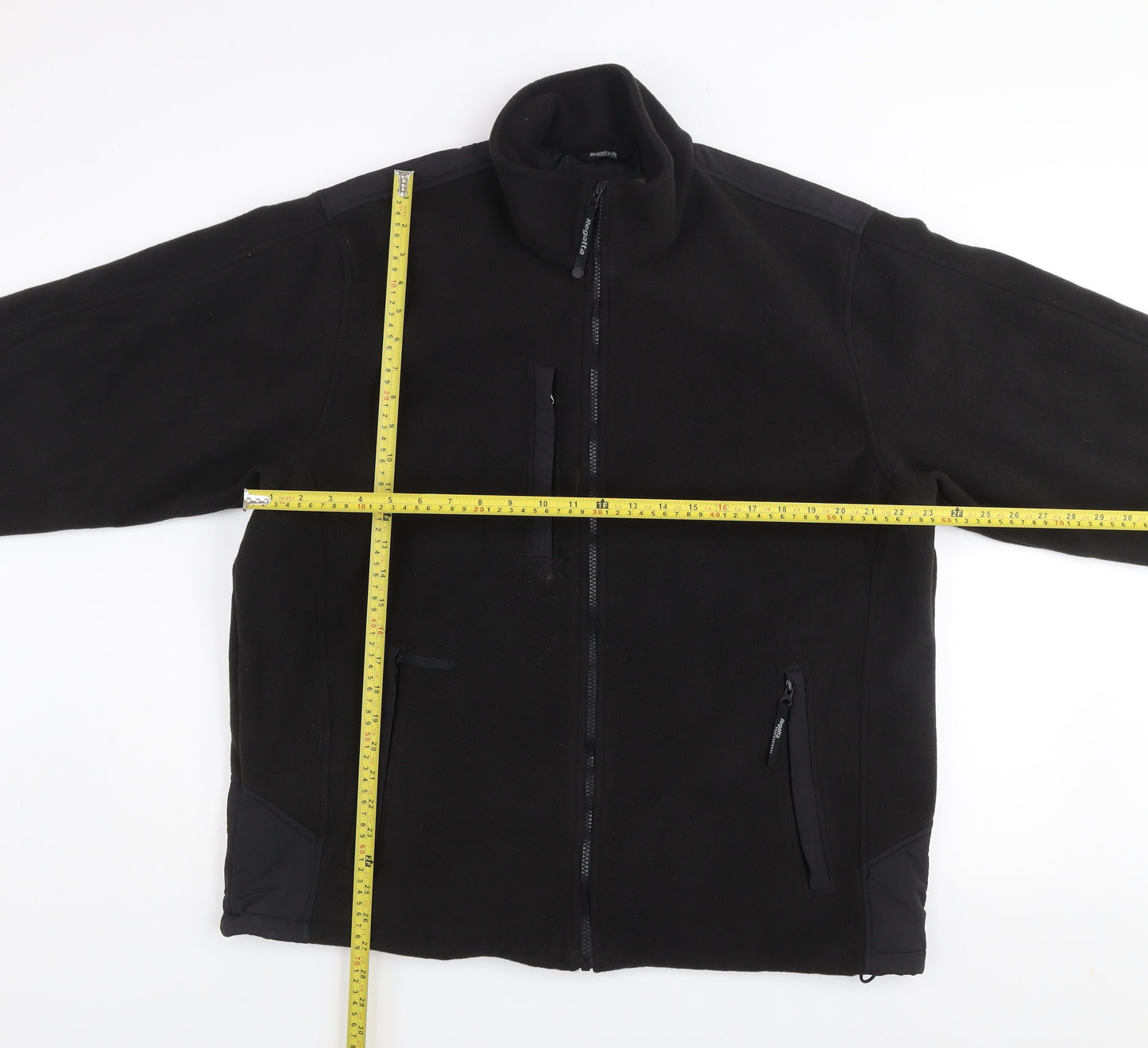 Regatta Men's Black XL Fleece Jacket Full Zip Lined Outdoor