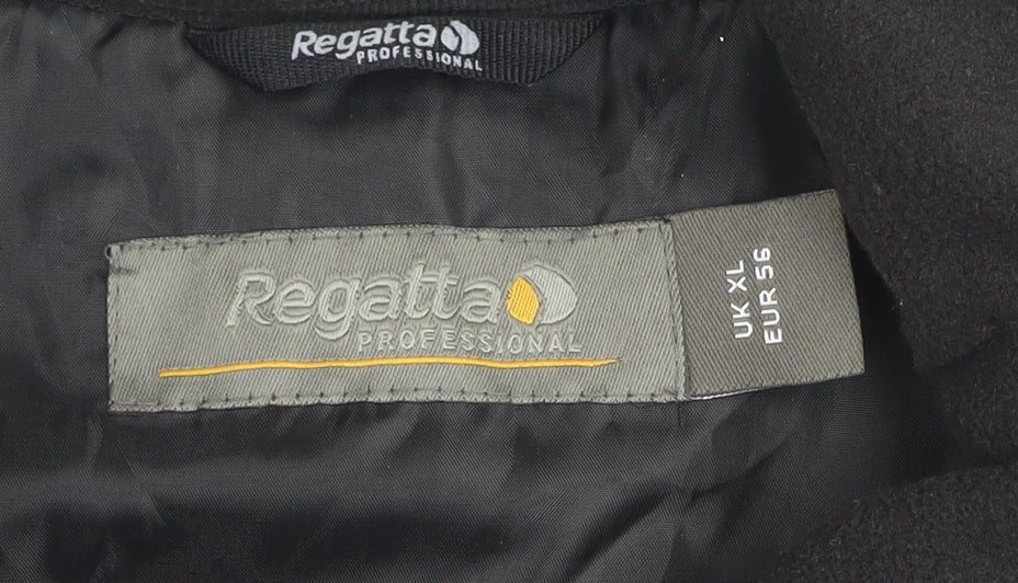 Regatta Men's Black XL Fleece Jacket Full Zip Lined Outdoor