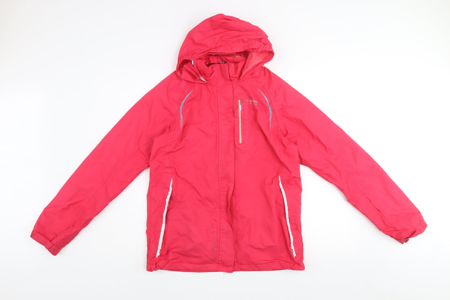 Regatta Womens Pink Waterproof Hooded Rain Jacket Size 10
