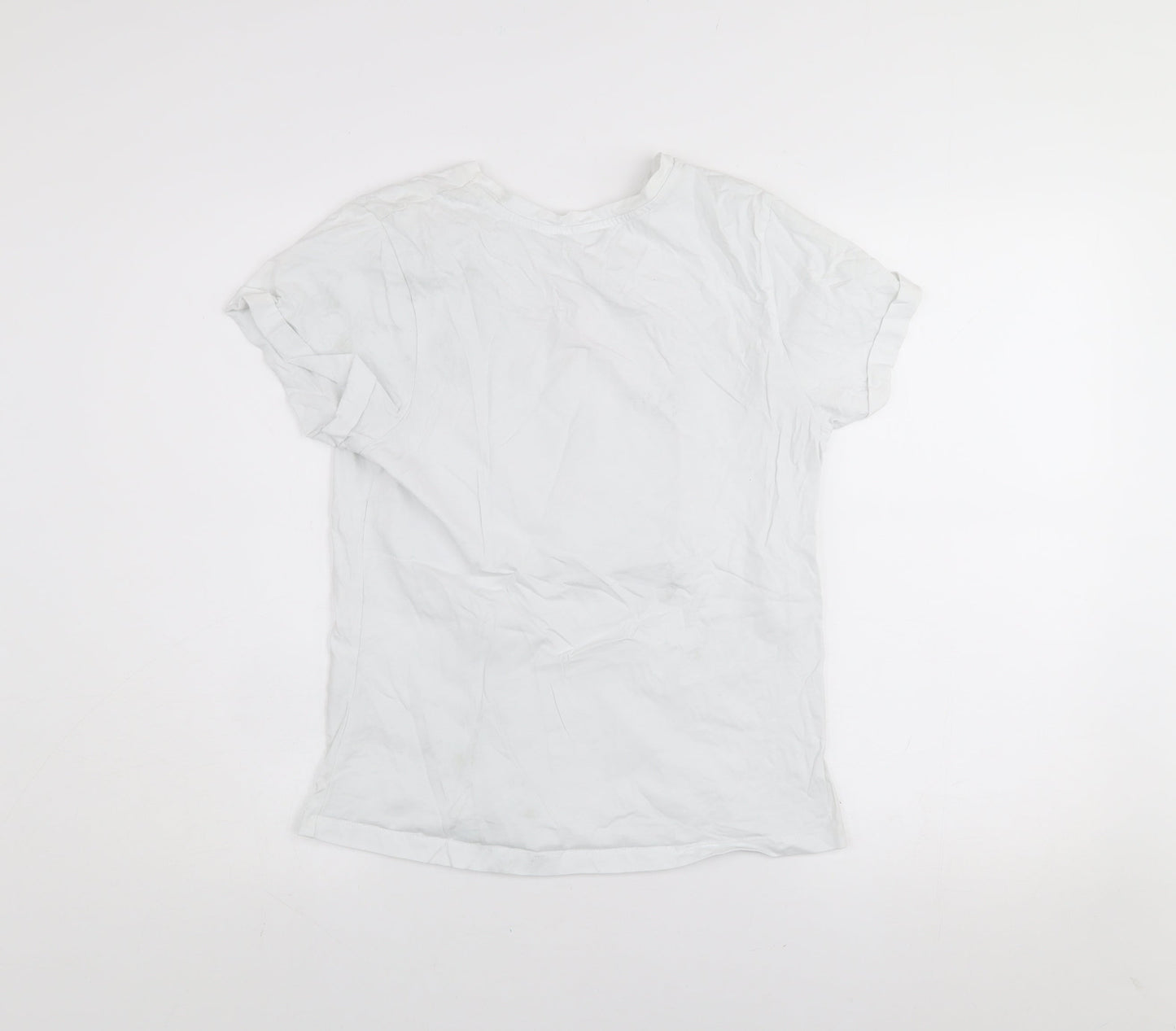 St. Bernard for Dunnes Stores Womens White Floral Inspire T-Shirt Size S