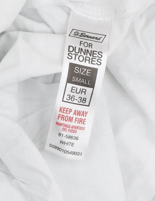 St. Bernard for Dunnes Stores Womens White Floral Inspire T-Shirt Size S