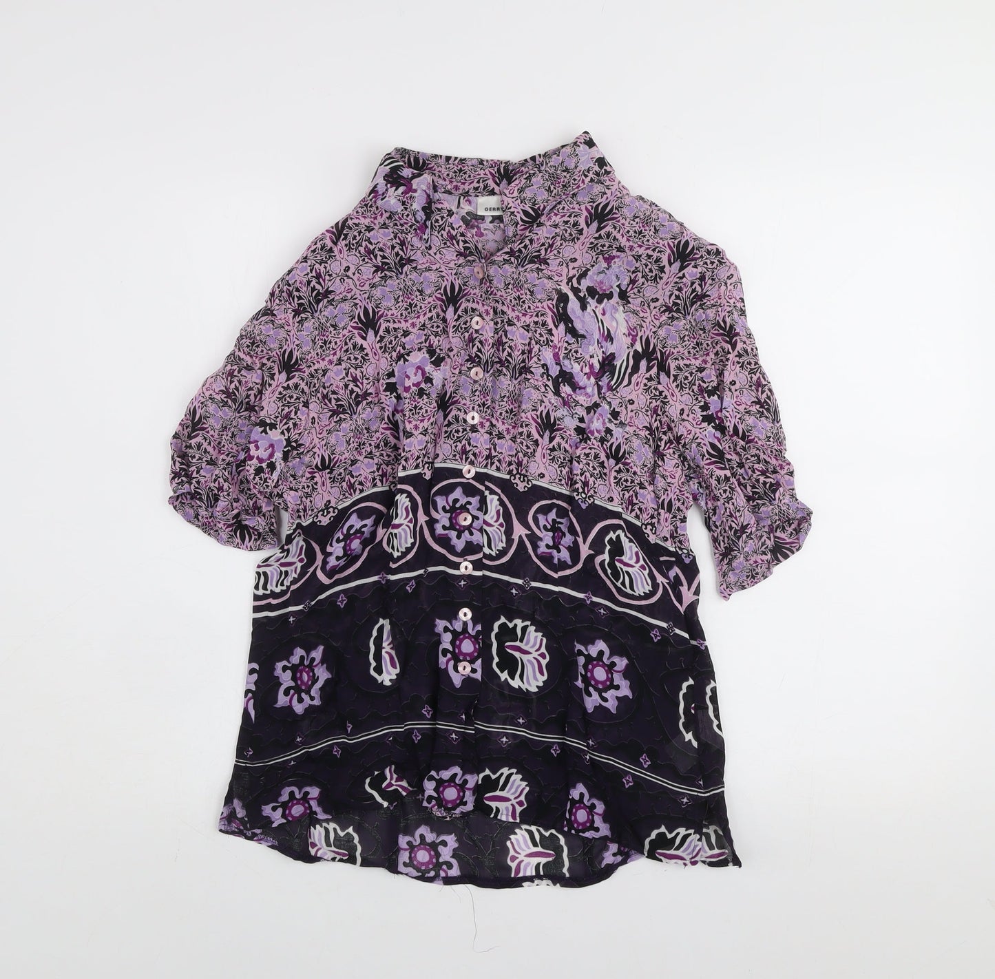 Gerry Weber Women's Multicoloured Floral Viscose Tunic Blouse Size 12