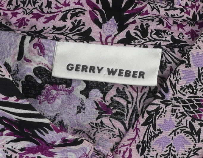 Gerry Weber Women's Multicoloured Floral Viscose Tunic Blouse Size 12