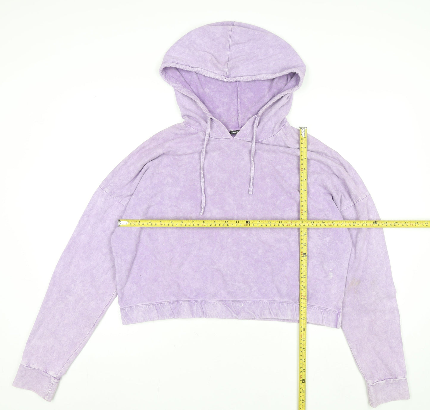 Pep&Co Women’s Lilac Pullover Hoodie L Cotton Blend Casual