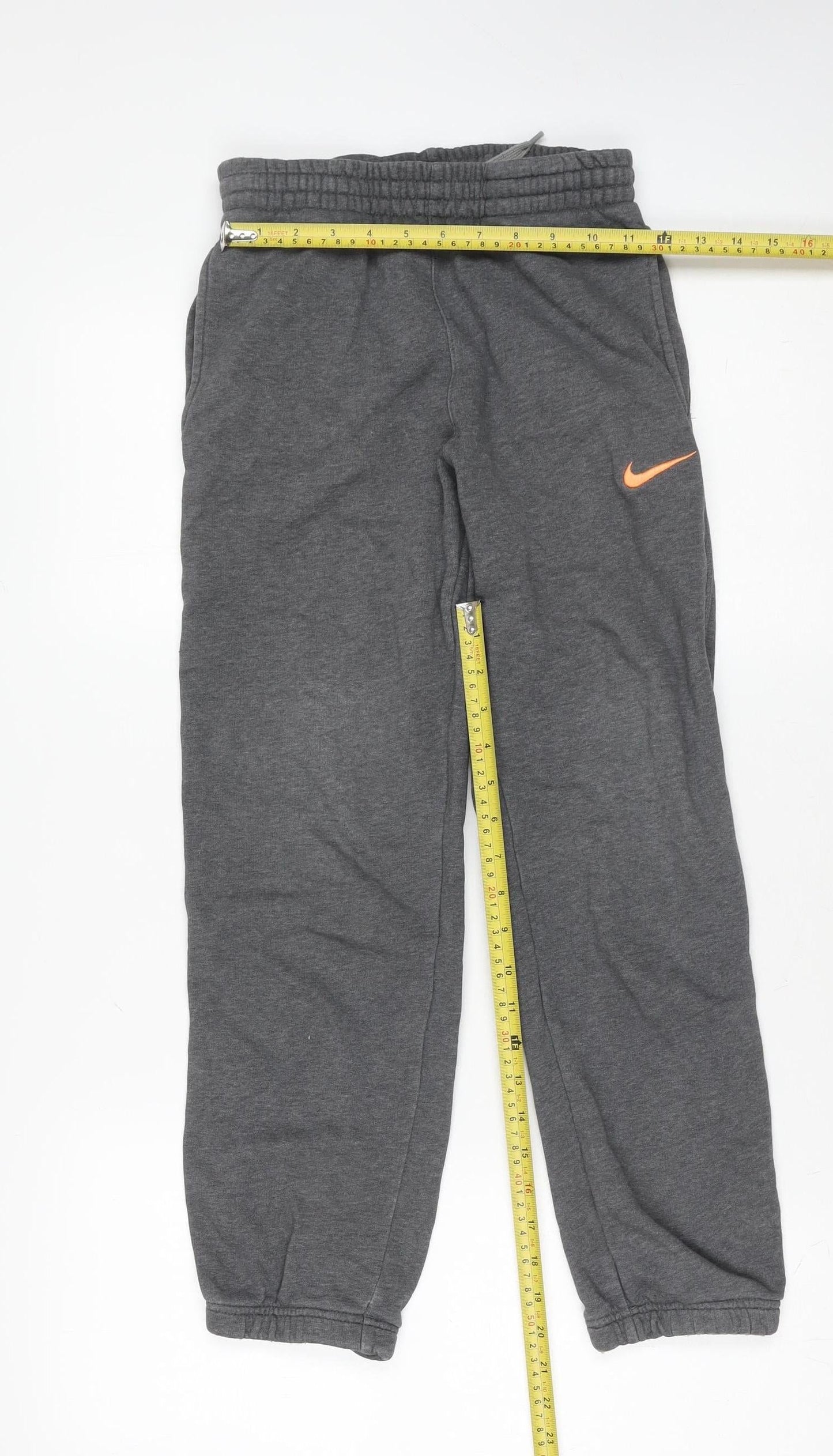 Nike Boys Grey Jogger Sweatpants 8-10 Years Elastic Waist Activewear