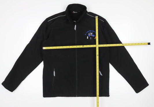 Kobra Workwear Mens Black M Softshell Embroidered Jacket