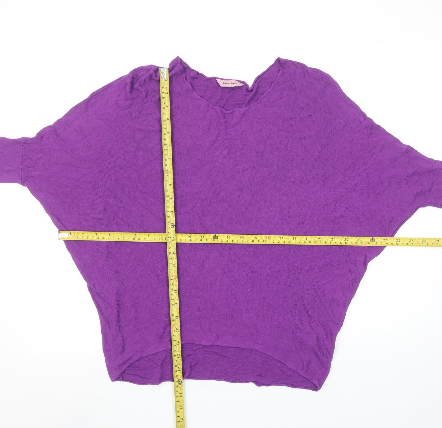 Phase Eight Women's Purple Relaxed Fit Viscose Batwing Blouse M