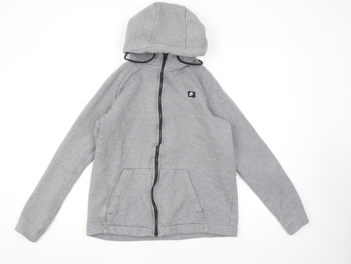 Nike Women’s Grey Full Zip Hoodie Size L Cotton Blend