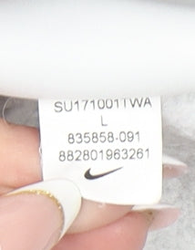 Nike Women’s Grey Full Zip Hoodie Size L Cotton Blend