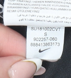 Nike Women Black Geometric Print Running Leggings Size S