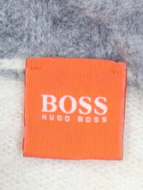 Hugo Boss Men's Beige Wool Alpaca Henley Jumper Size M