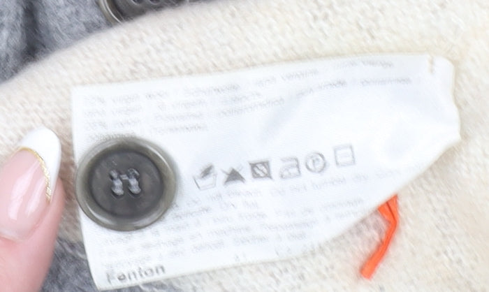 Hugo Boss Men's Beige Wool Alpaca Henley Jumper Size M