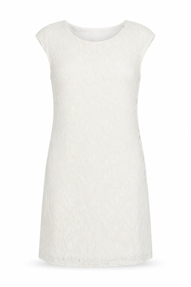 Roses of Avalon Women Ivory Lace Sheath Dress Size 10