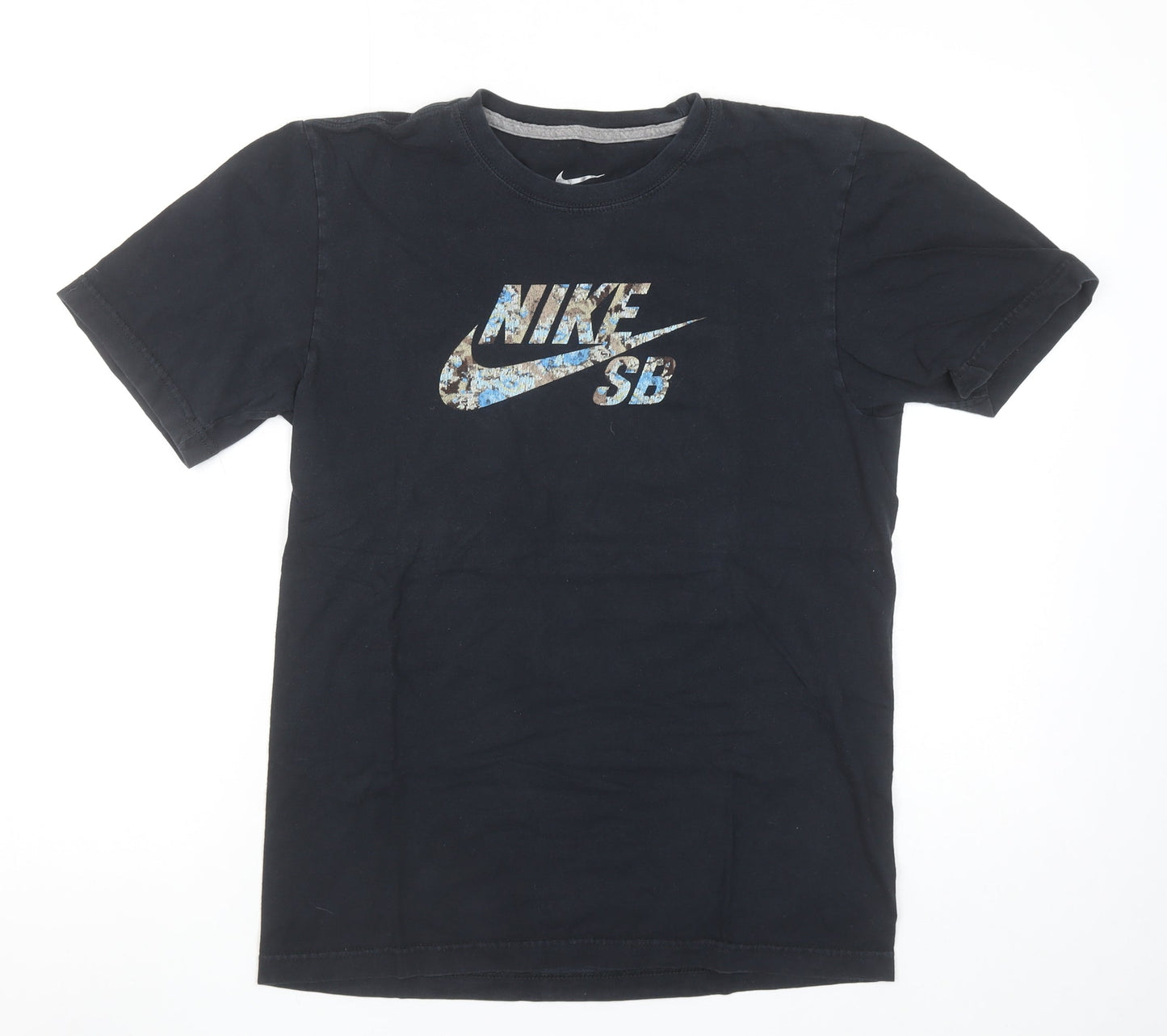 Nike SB Men's Black Cotton Regular Fit Graphic T-Shirt Size S
