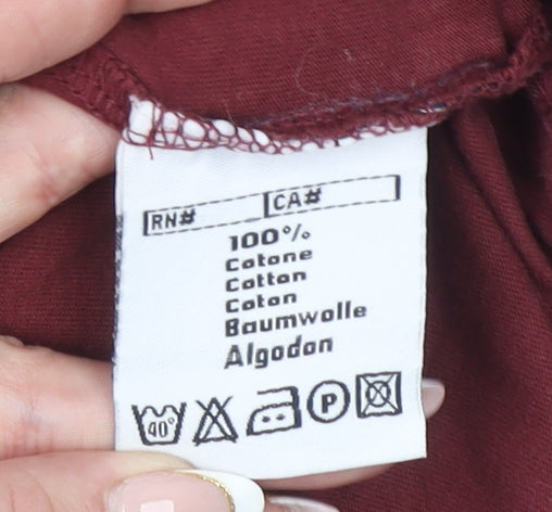 Kappa Men’s Red Torino FC Short Sleeve Cotton T-Shirt Medium