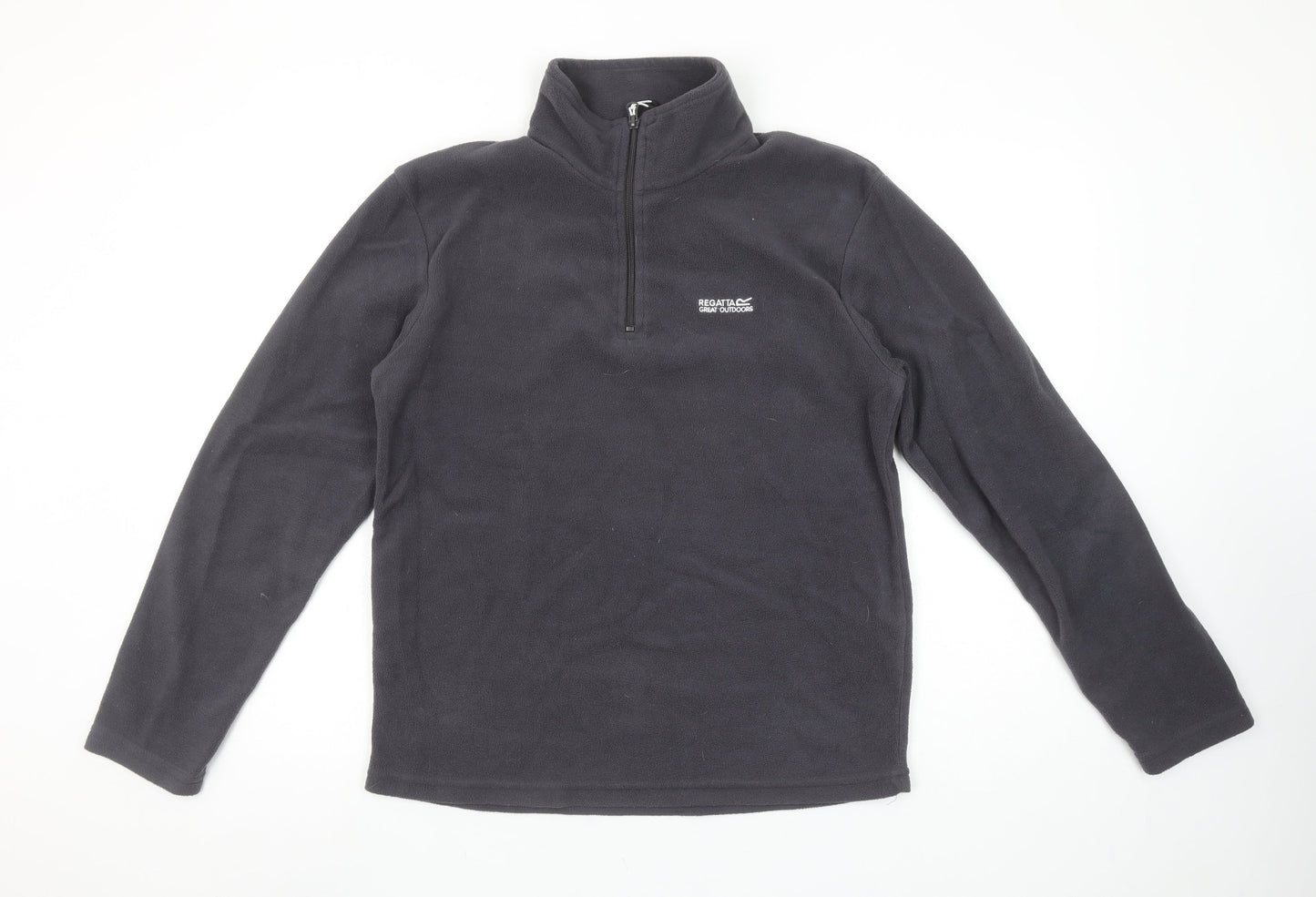 Regatta Men's Black Fleece 1/4 Zip Pullover Sweatshirt Size M