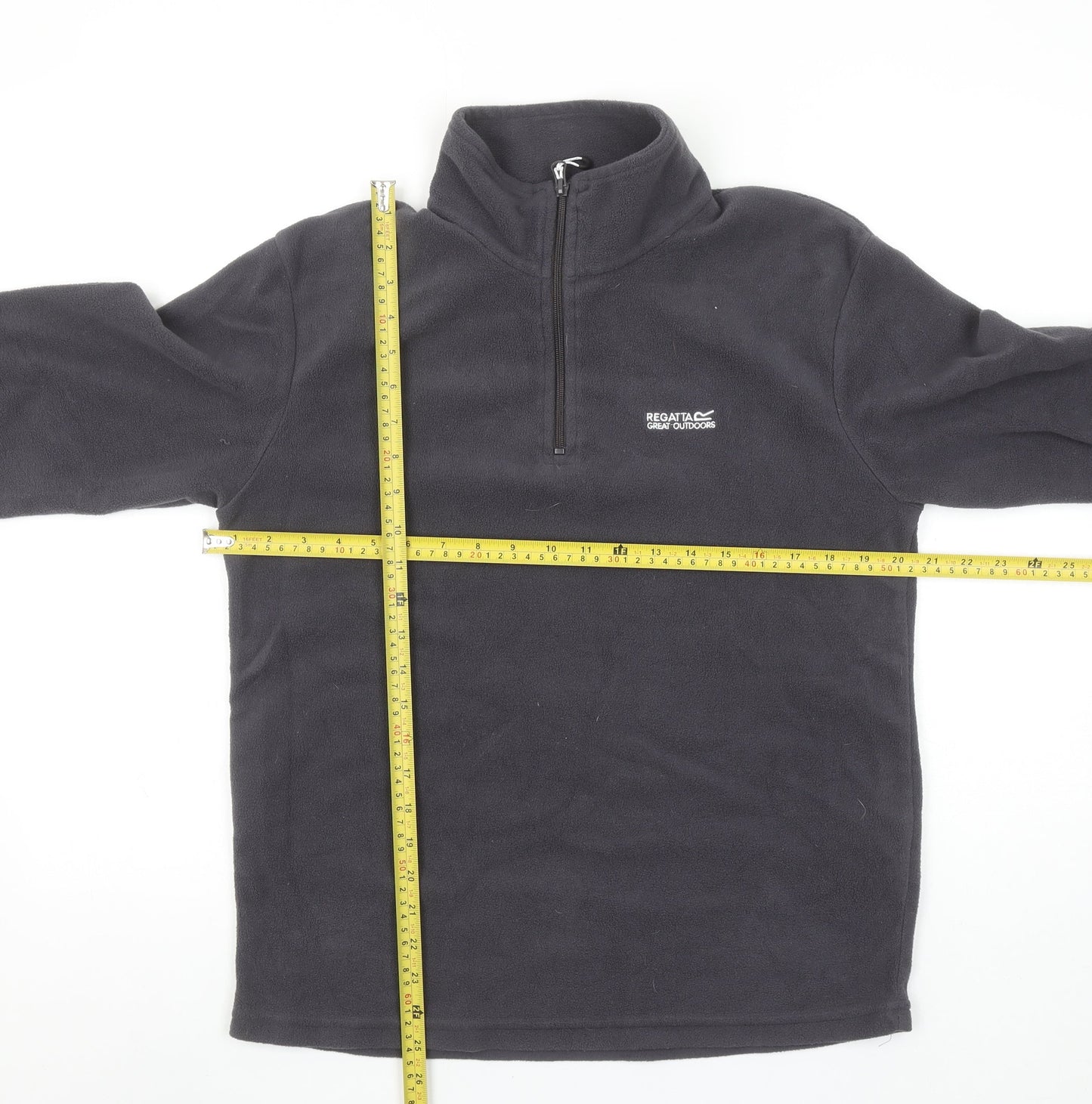 Regatta Men's Black Fleece 1/4 Zip Pullover Sweatshirt Size M