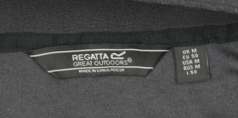 Regatta Men's Black Fleece 1/4 Zip Pullover Sweatshirt Size M