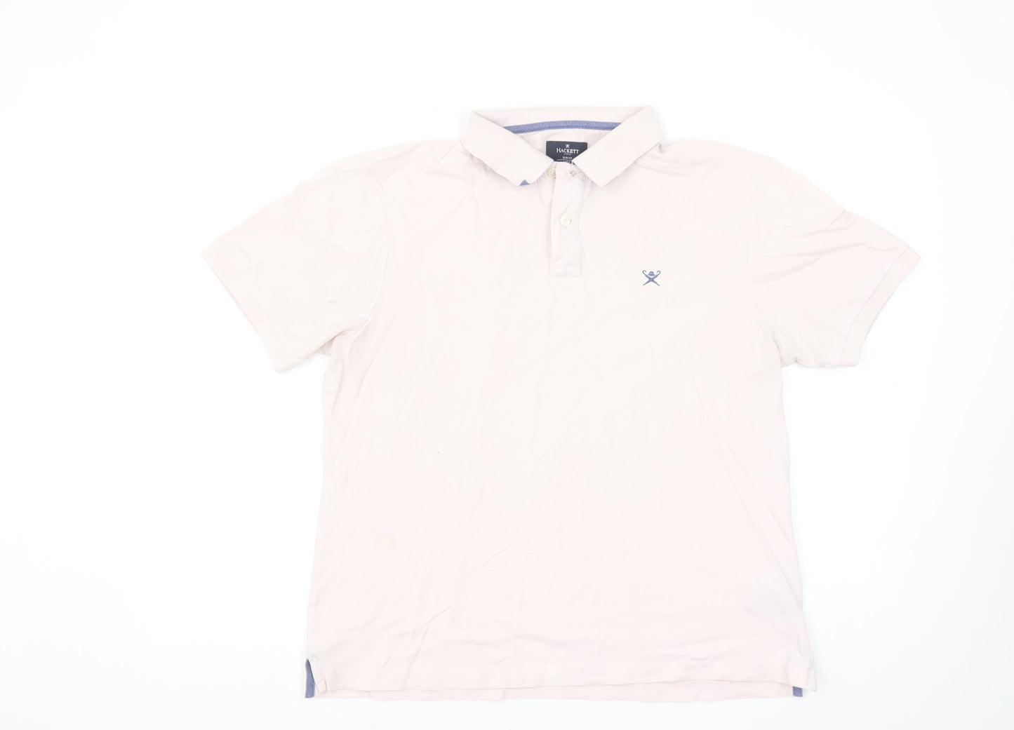 Hackett London Men's Beige Slim Fit Polo Shirt Size L