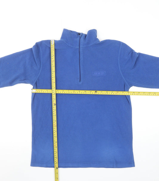 8848 Women’s Blue Fleece 1/2 Zip Pullover Sweatshirt M
